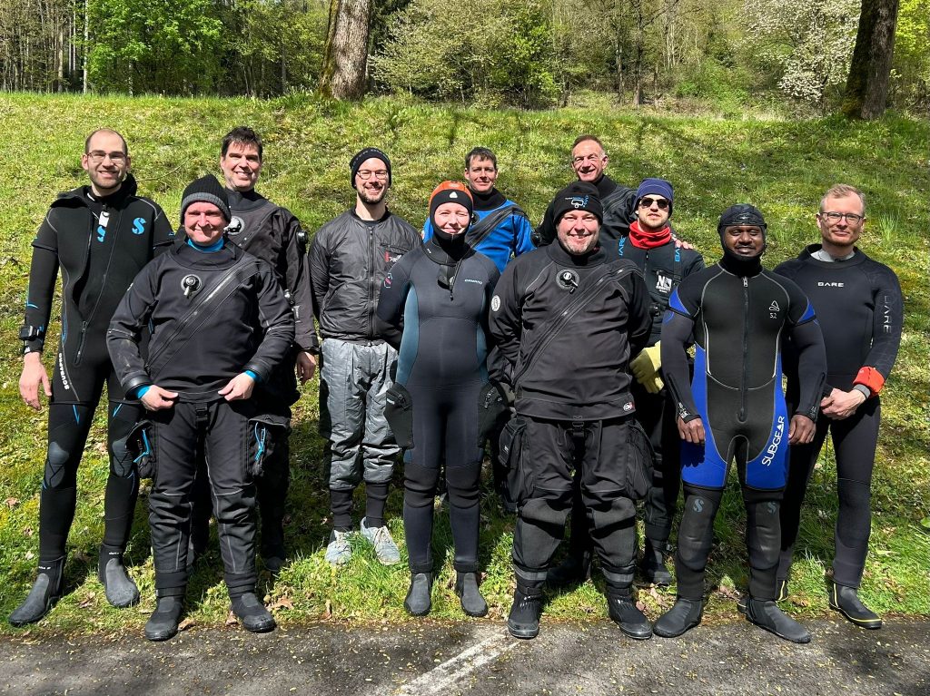 Gruppenbild der Padertaucher