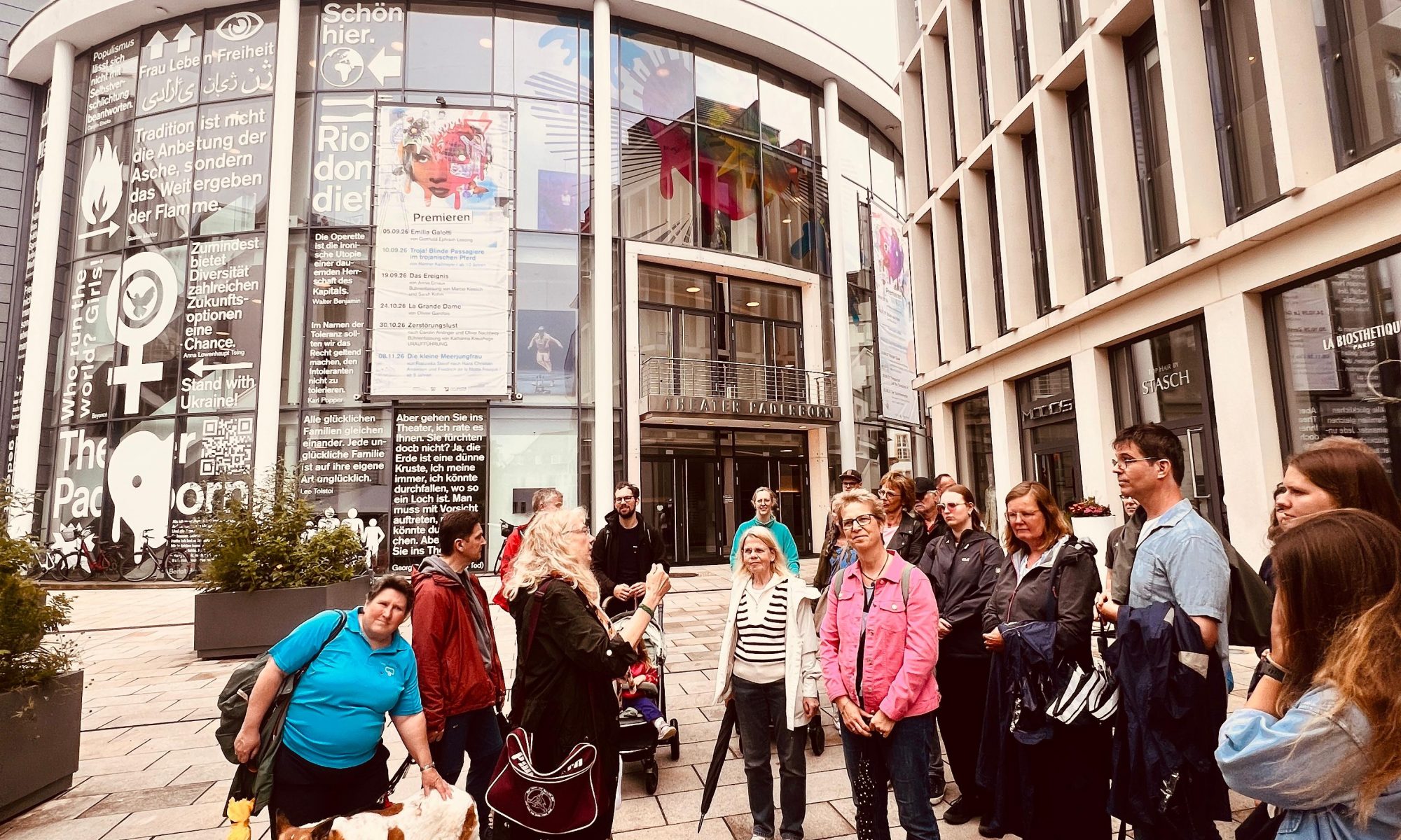 Gruppenbild während der Stadtführung